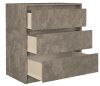 Ormar s ladicama Arosa K3, 70x78x43 cm, beton