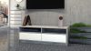 Arosa RTV KARO120 MIX TV stalak, 120x45x40 cm, beton - sjajno bijeli