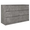 Komoda Arosa K120 2X3, 120x75x40 cm, beton