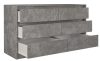 Komoda Arosa K140 2X3, 138x75x40 cm, beton