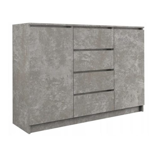 Komoda Arosa 2D4S, 120x97x40 cm, beton