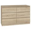 Odell M6 120 400 Ormar 2x3 ladice, 120x75x40 cm, sonoma