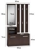 Riano MIX GAR zid hodnika, 180x85x24 cm, hrast antracit