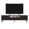 Shannan MIX RTV KAMA160 TV stalak, 43x160x40 cm, hrast-crni