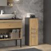 Riano MIX Nel V DDS kupaonski ormarić, 30x85x30 cm, antracit-hrast