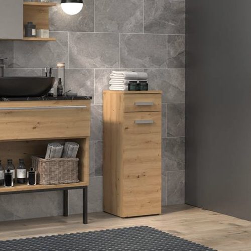 Riano MIX Nel V DS kupaonski ormarić, 30x80x30 cm, antracit-hrast