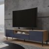 Shannan MIX RTV KAMA160 TV stalak, 43x160x40 cm, hrast-plavi