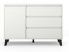 Komoda Drohmo Scandi 1D3S, 110x78,5x39 cm, bijela