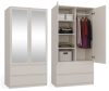 Kashar SS-90 ormar s ogledalom, 90x180x50 cm, kašmir