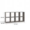 Faenza Malax 2x4 polica, 147x75x30 cm, boja gline