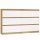 Shandro M6 120 komoda, 120x75x30 cm, hrast-bijela 