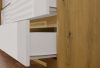 Shandro M6 120 komoda, 120x75x30 cm, hrast-bijela 
