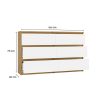 Shandro M6 120 komoda, 120x75x30 cm, hrast-bijela 