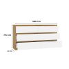 Shandro M6 140 komoda, 138x75x40 cm, hrast-bijela 