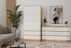 Shandro M6 140 komoda, 138x75x40 cm, hrast-bijela 