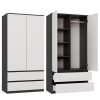 Rialto SS-90 ormar, 90x180x50 cm, antracit-bijela 