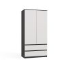 Rialto SS-90 ormar, 90x180x50 cm, antracit-bijela 