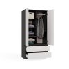 Rialto SS-90 ormar, 90x180x50 cm, antracit-bijela 