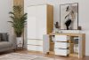 Shandro 2D3S komoda, 120x75x40 cm, hrast-bijela 