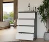 Rialto M4 komoda, 120x97x40 cm, antracit-bijela 