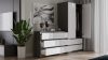 Rialto M6 120 komoda, 120x75x30 cm, antracit-bijela 