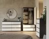 Rialto M6 140 komoda, 138x75x40 cm, antracit-bijela 