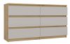 Kashan M6 140 komoda, 138x75x40 cm, hrast-kašmir 