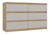 Kashan M6 120 komoda, 120x75x30 cm, hrast-kašmir 