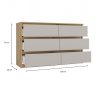 Kashan M6 120 komoda, 120x75x30 cm, hrast-kašmir 