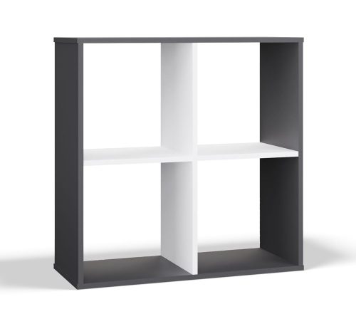 Rialto Malax 2x2 polica, 74x75x30 cm, antracit-bijela 