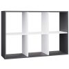 Rialto Malax 2x3 polica, 110x75x30 cm, antracit-bijela 