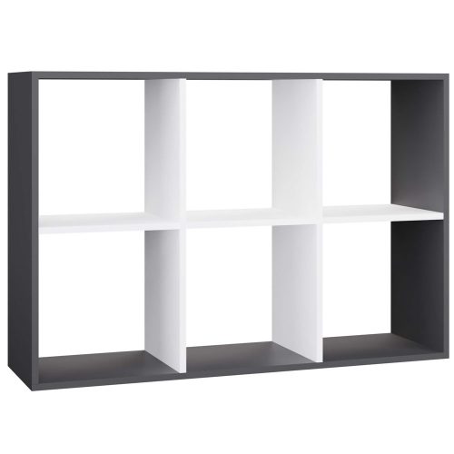 Rialto Malax 2x3 polica, 110x75x30 cm, antracit-bijela 