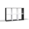 Rialto Malax 2x3 polica, 110x75x30 cm, antracit-bijela 