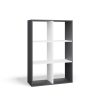 Rialto Malax 2x3 polica, 110x75x30 cm, antracit-bijela 
