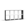 Rialto Malax 2x4 polica, 147x75x30 cm, antracit-bijela 