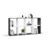 Rialto Malax 2x4 polica, 147x75x30 cm, antracit-bijela 