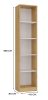 Shandro R40 regal, 40x182x30 cm, hrast-bijela 
