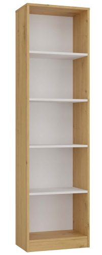 Shandro R50 regal, 50x182x30 cm, hrast-bijela 
