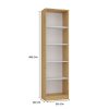 Shandro R50 regal, 50x182x30 cm, hrast-bijela 