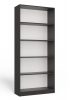 Riano R80 regal, 80x182x30 cm, antracit 