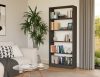 Riano R80 regal, 80x182x30 cm, antracit 