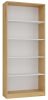 Shandro R80 regal, 80x182x30 cm, hrast-bijela 
