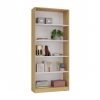 Shandro R80 regal, 80x182x30 cm, hrast-bijela 