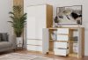 Shandro 2D4S komoda, 120x97x40 cm, hrast-bijela 