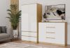 Shandro 2D4S komoda, 120x97x40 cm, hrast-bijela 