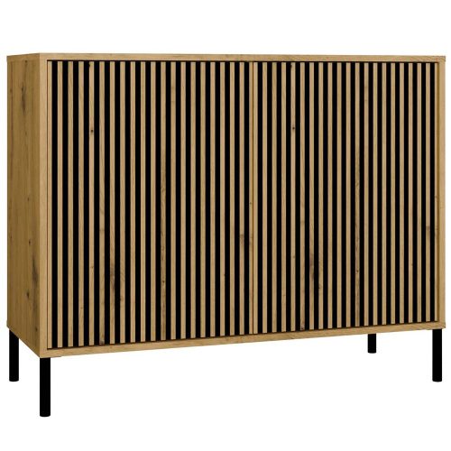 Shannan KAMARO 2D/SLIM komoda, 103,5x82,5x40 cm, hrast 