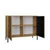 Shannan KAMARO 2D/SLIM komoda, 103,5x82,5x40 cm, hrast 