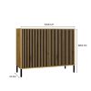 Shannan KAMARO 2D/SLIM komoda, 103,5x82,5x40 cm, hrast 
