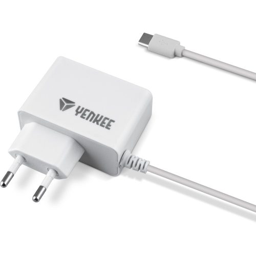 Yenkee YAC 2027 WH mrežni punjač s integriranim USB-C konektorom