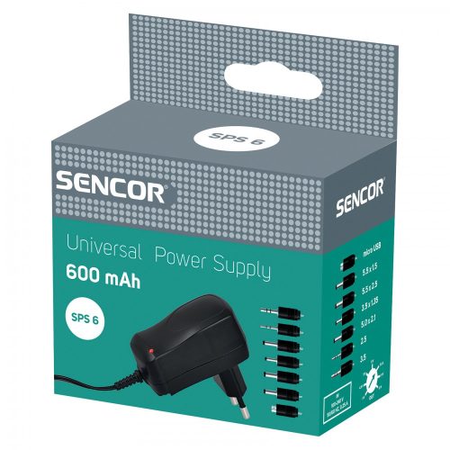 Sencor SPS 6 adapter 600mA univerzalni (AD 1)